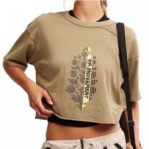Free People Movement Inspire Logo Crop Tee